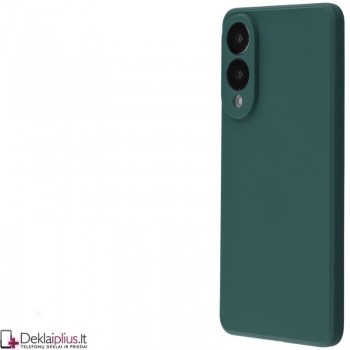 Guminis 1.5 mm. storio dėklas su kameros apsauga - žalias (Samsung Galaxy S25 Edge)